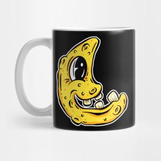 Goof Teeth Celestial Moon Lowbrow Cartoon Sticker Mug